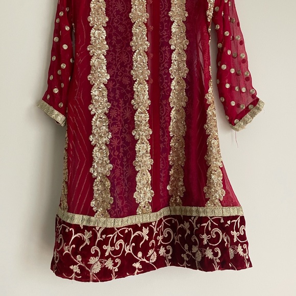 Gorgeous Pakistani Chiffon Top - Picture 2 of 3